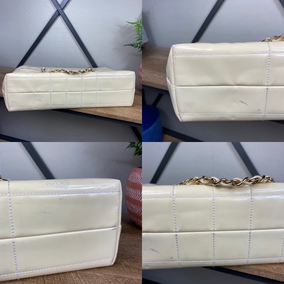 SOLD Chanel Chocolate Bar Patent Leather Tote - Picture 12 of 16